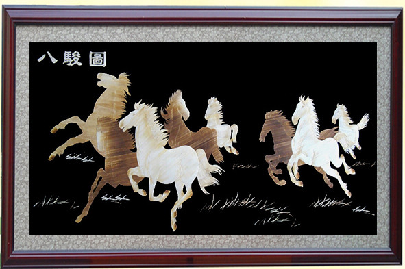 D015 八駿圖70*130CM(圖1)